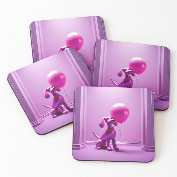 Item preview, The Purple Puppy and his Pink Balloon designed and sold by Pandanime.