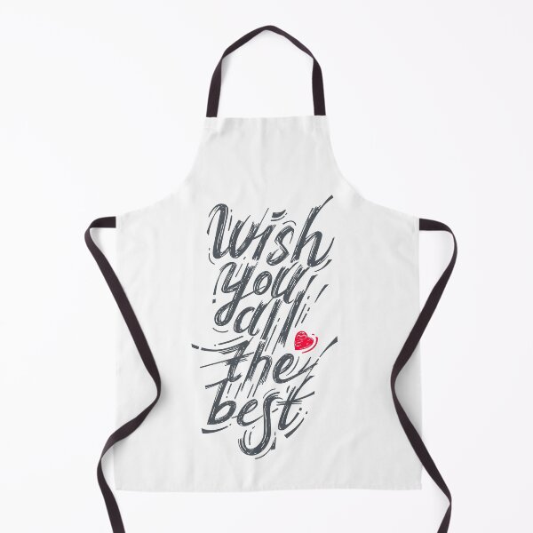 Item preview, Wish You All The Best Gray Color Stylish Hand Written Text in Gray and Red on White Back designed and sold by Wiggly Lines.