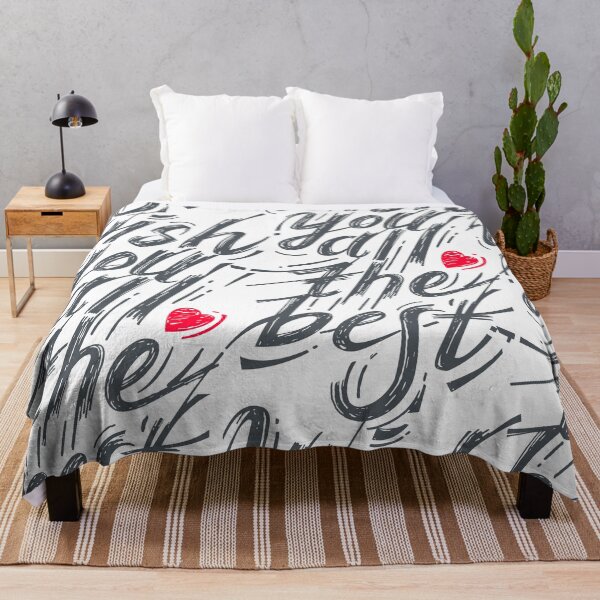Item preview, Wish You All The Best Gray Color Stylish Hand Written Text in Gray and Red on White Back designed and sold by Wiggly Lines.
