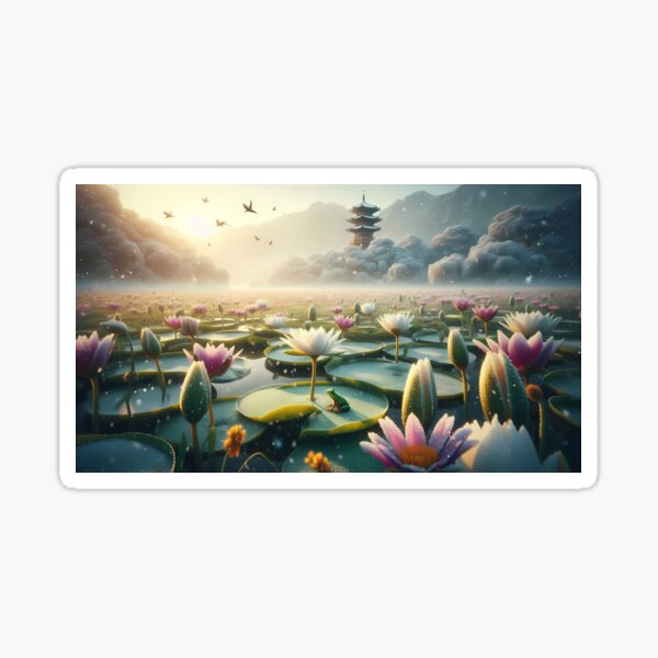 Lily field 0001 Sticker