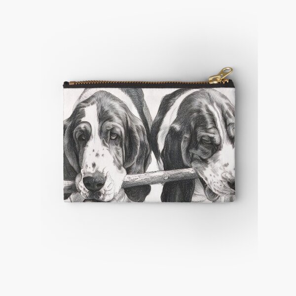 Item preview, Black and white Bloodhound pencil drawing designed and sold by Pencil-Art.
