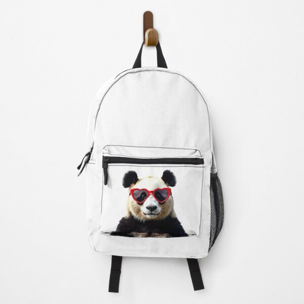Item preview, Funny cool Panda wearing heart shape sunglasses designed and sold by LazyOwlStore.