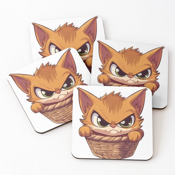 Item preview, Angry Red Kitten in a Basket designed and sold by VictoriaReznik.