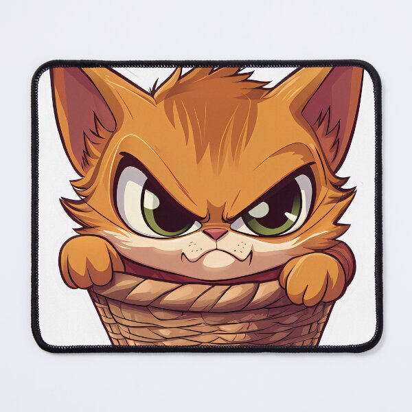 Item preview, Angry Red Kitten in a Basket designed and sold by VictoriaReznik.