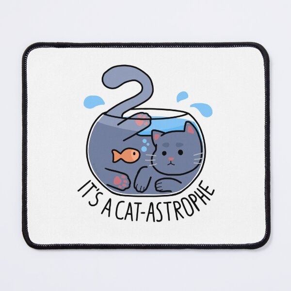 Item preview, It's a Cat-astrophe Silly Cat Sticker designed and sold by Rikeshi.