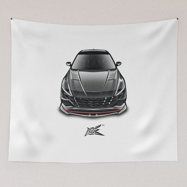 Item preview, hyundai elantra N black carbon hood  designed and sold by NaquashM.