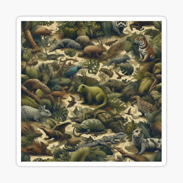 Animal Camouflage 1 Sticker