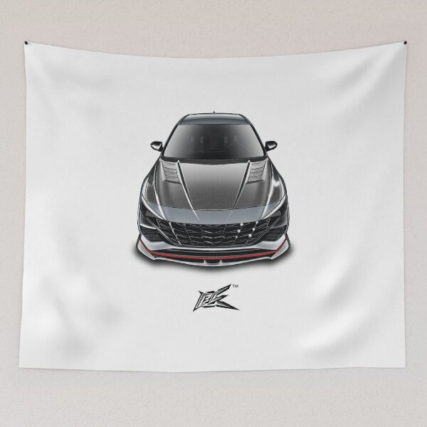 Item preview, hyundai elantra N gray carbon hood  designed and sold by NaquashM.