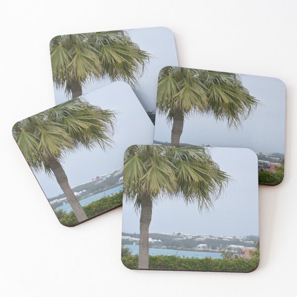 Item preview, Palm Tree View of Bermuda's Lush Landscape  designed and sold by TimelapTravel.