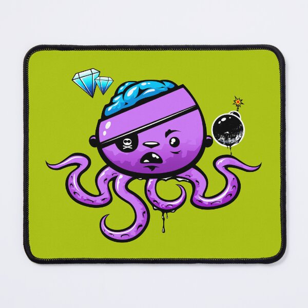 Item preview, brain polyp pirate designed and sold by YoshiArtDesign.
