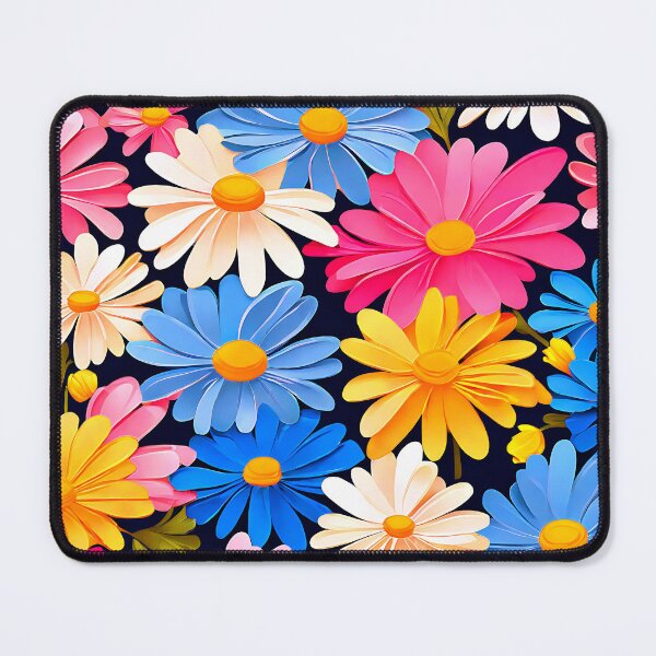 Item preview, A vibrant daisies in pink, yellow, blue designed and sold by Tchoice.