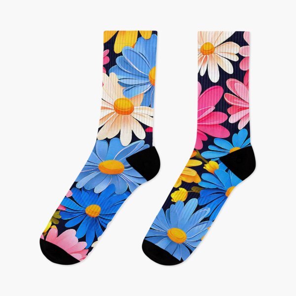 Item preview, A vibrant daisies in pink, yellow, blue designed and sold by Tchoice.