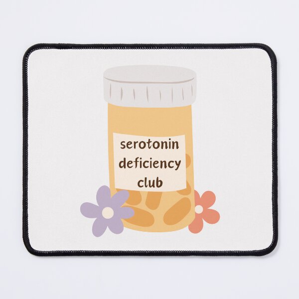 Item preview, Depression/ mental illness sticker | Serotonin deficiency club designed and sold by NeurodiverseTea.