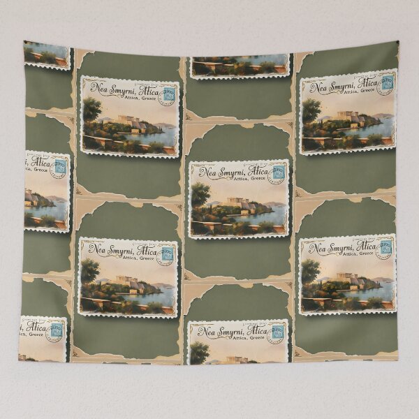 Item preview, Greetings from Nea Smyrni Attica Greece Postcard Vintage Retro Travel Vintage designed and sold by TravelPostcardGems.