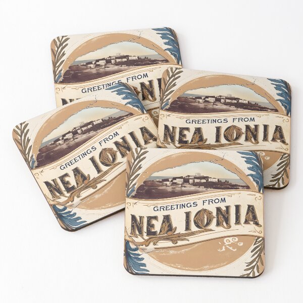 Item preview, Greetings from Nea Ionia Attica Greece Postcard Vintage Retro Travel Vintage designed and sold by TravelPostcardGems.