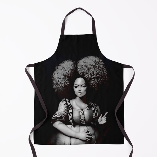 Item preview, Vintage afro style doll illustration (IA&Human) designed and sold by DFLC Prints.