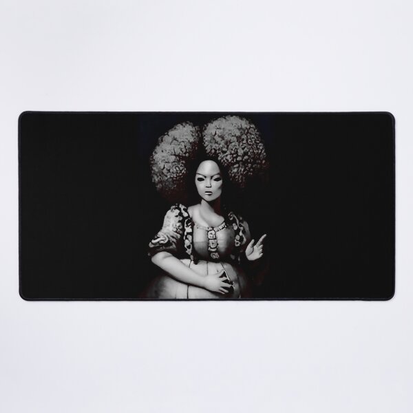 Item preview, Vintage afro style doll illustration (IA&Human) designed and sold by DFLC Prints.