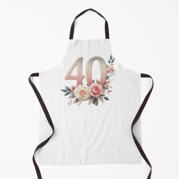 Item preview, 40th Birthday, floral, number 40, girl’s, woman's designed and sold by iclipart.