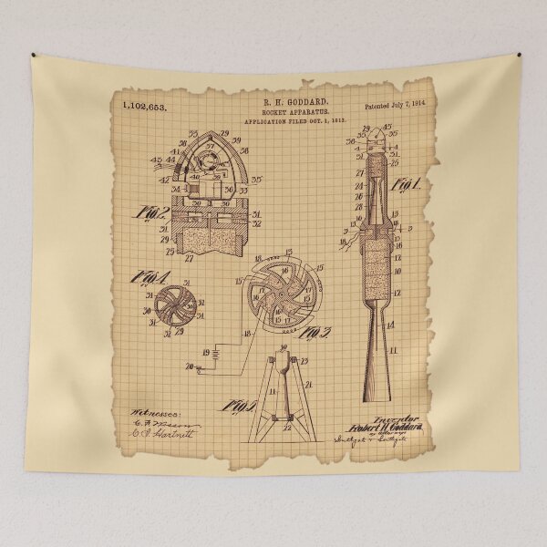 Item preview, Vintage Robert H. Goddard Rocket Patent designed and sold by IORS.
