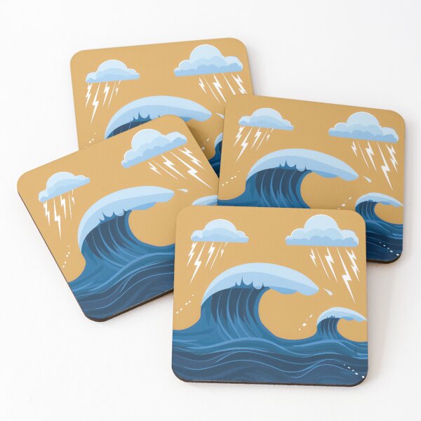 Item preview,  Stormy Sky Waves design. designed and sold by HEMRO.