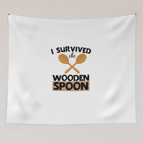 Item preview, Funny saying i survived the wooden spoon designed and sold by khallidaart.