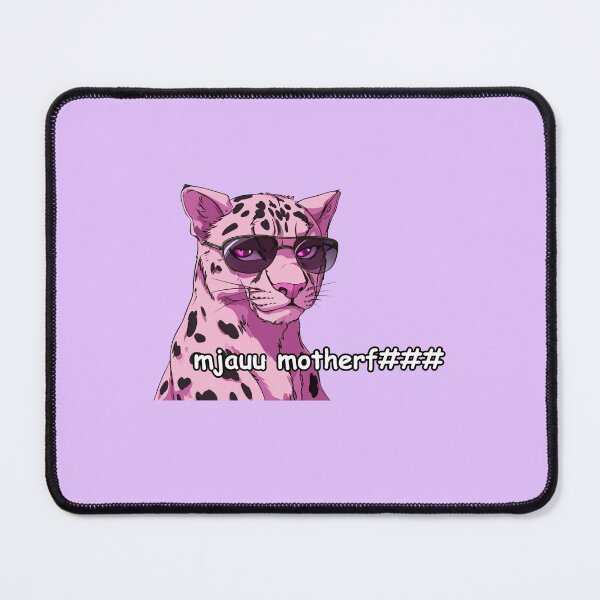Item preview, Mjauu motherf pink jaguar quote designed and sold by pinkuardesign.