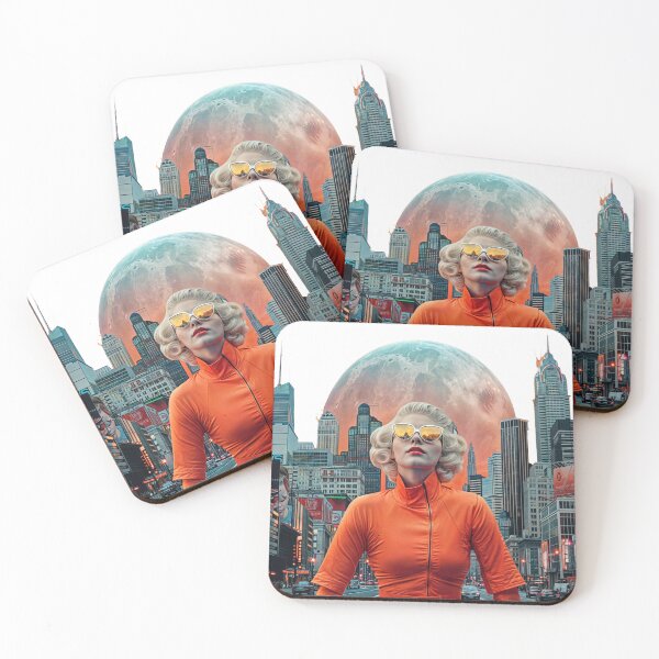Item preview, Collage Wall Art T-shirt Design: Girl in the City designed and sold by ForeverPrintsOK.