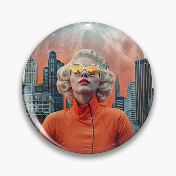 Item preview, Collage Wall Art T-shirt Design: Girl in the City designed and sold by ForeverPrintsOK.