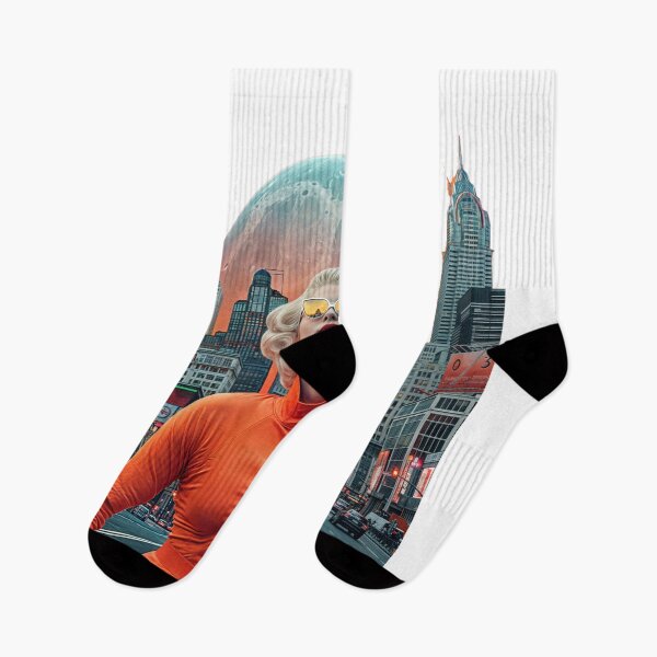 Item preview, Collage Wall Art T-shirt Design: Girl in the City designed and sold by ForeverPrintsOK.