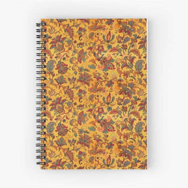 Item preview, RED YELLOW FLOWERS AND LEAVES Oriental Floral Patterm designed and sold by BulganLumini.