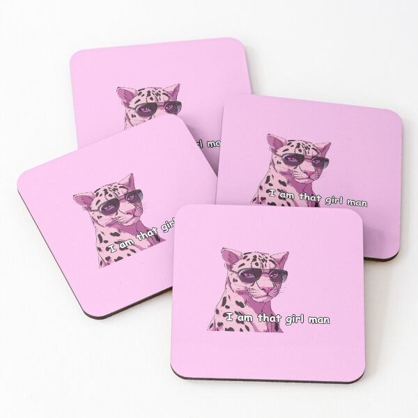Item preview, I am that girl man pink jaguar quote  designed and sold by pinkuardesign.
