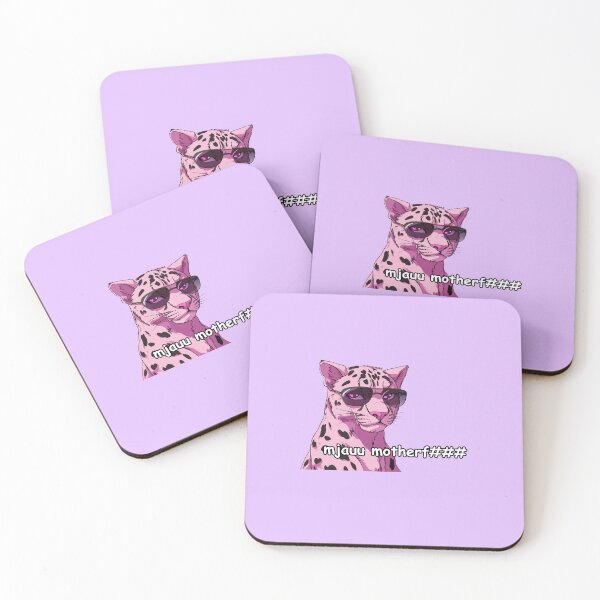 Item preview, Mjauu motherf pink jaguar quote  designed and sold by pinkuardesign.