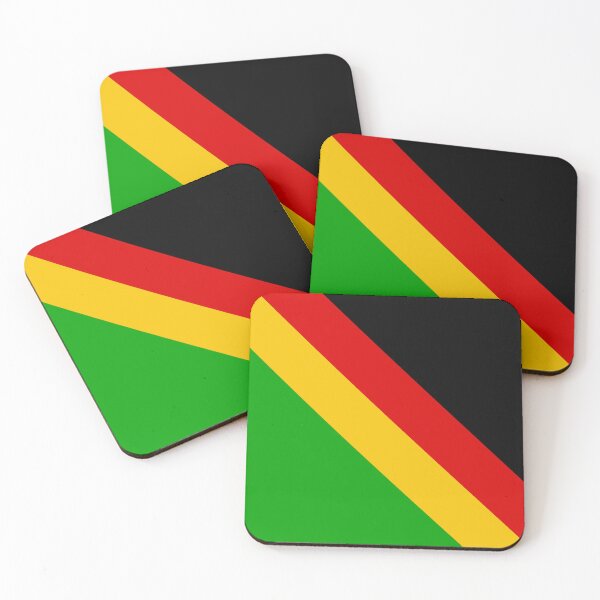 Item preview, Rasta Diagonal Stripes Pattern designed and sold by HotHibiscus.