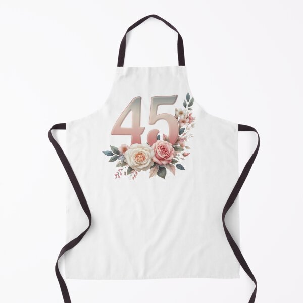Item preview, 45th Birthday, floral, number 45, girl’s, woman's designed and sold by iclipart.
