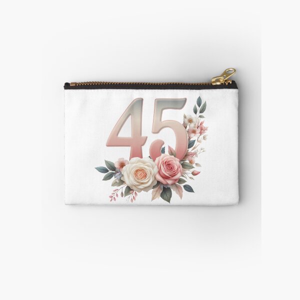 Item preview, 45th Birthday, floral, number 45, girl’s, woman's designed and sold by iclipart.