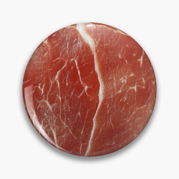 Artikelvorschau, Frisch geschnittenes, marmoriertes Rindfleisch mit komplexen Mustern und Texturen, ideal für kulinarische Zubereitungen und Gourmetgerichte. entworfen und verkauft von Jerhus.