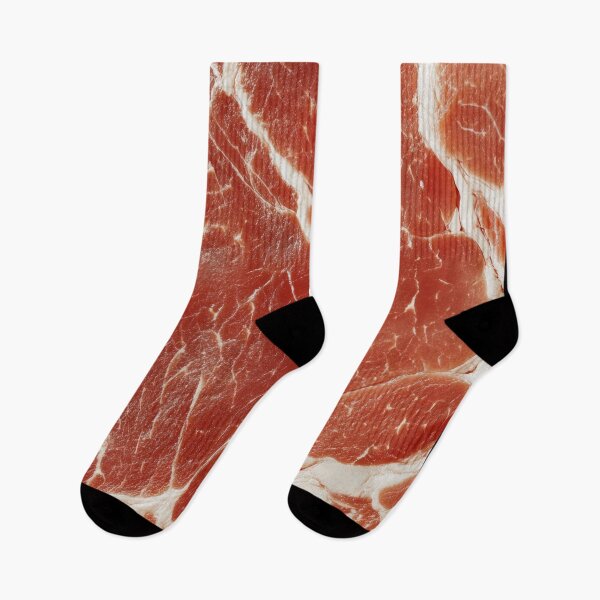 Item preview, Freshly sliced marbled beef, revealing intricate patterns and textures, ideal for culinary preparations and gourmet dishes. designed and sold by Jerhus.