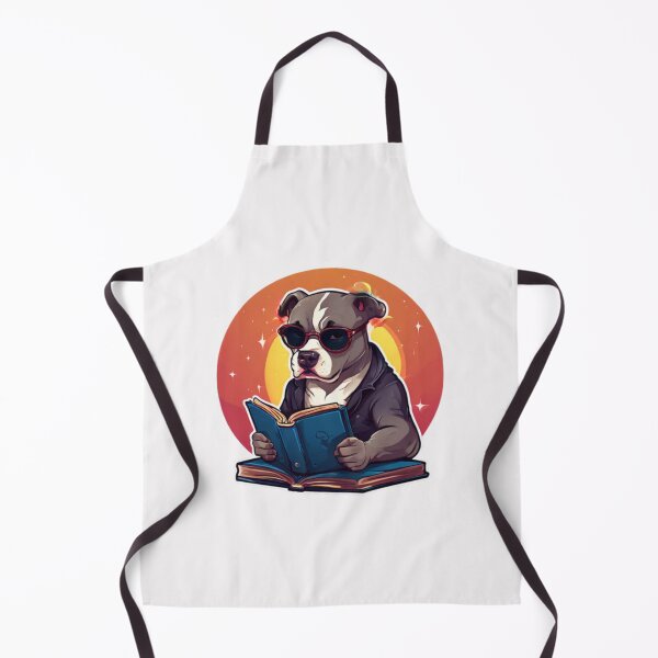 Aperçu de l'œuvre Pitbull en train de lire créée et vendue par Planetporridge.