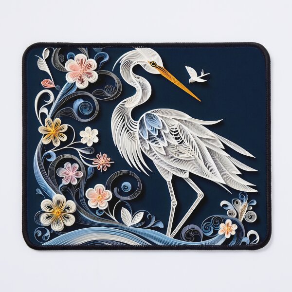 Item preview, Papercraft Dark Blue Heron designed and sold by Catobix.