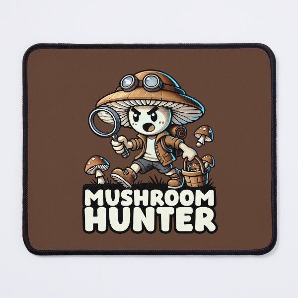 Item preview, Mushroom Hunter Cartoon Character Anime Kawaii Nature Fun designed and sold by Infinitee8hirts.