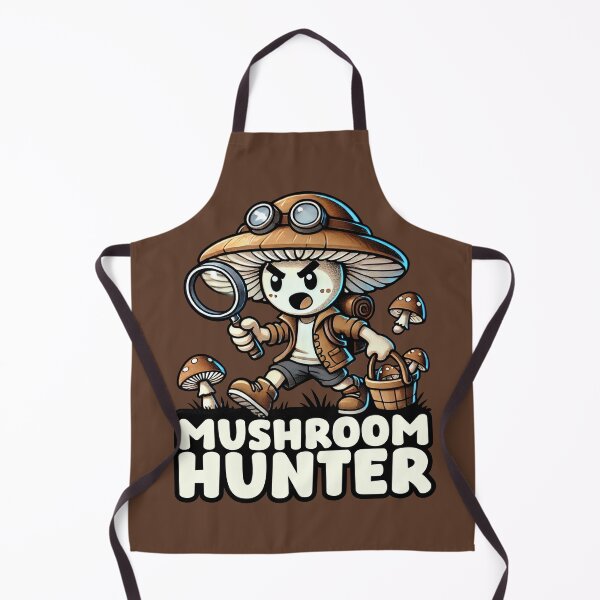 Item preview, Mushroom Hunter Cartoon Character Anime Kawaii Nature Fun designed and sold by Infinitee8hirts.