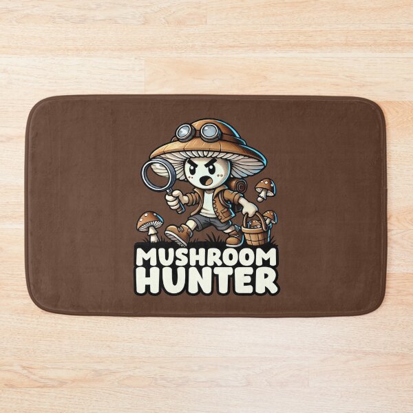 Item preview, Mushroom Hunter Cartoon Character Anime Kawaii Nature Fun designed and sold by Infinitee8hirts.