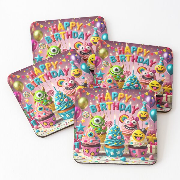 Item preview, Happy Birthday Little Monster designed and sold by Caloop-designs.