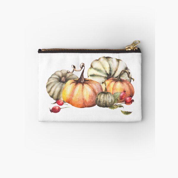 Item preview, Pumpkins, wild rose hip, briar fruits, dog rose. Autumn vegetables harvest. Watercolor Hand painted designed and sold by BartolArt.