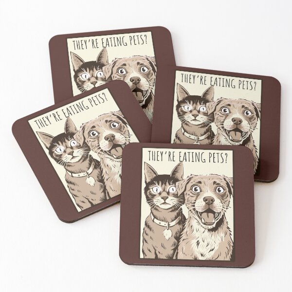 Item preview, They’re eating pets? designed and sold by ValentinaHramov.