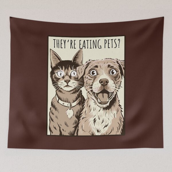 Item preview, They’re eating pets? designed and sold by ValentinaHramov.