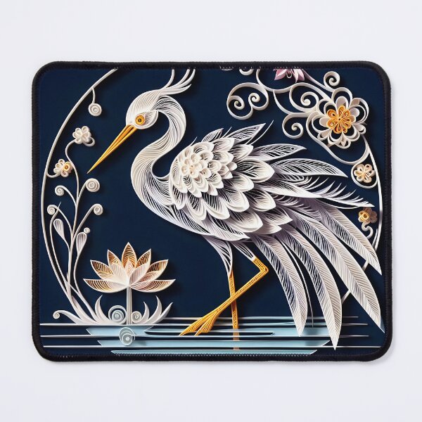 Item preview, Papercraft Dark Blue Crane designed and sold by Catobix.