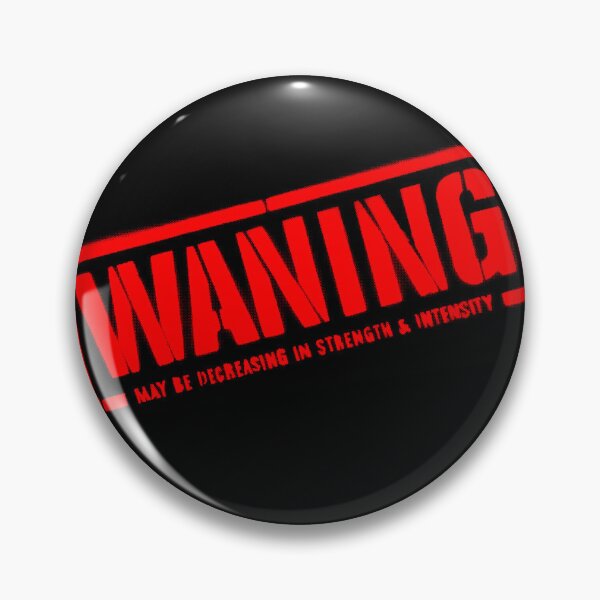 Item preview, Waning Warning Stencil Red designed and sold by KingFrogBox.