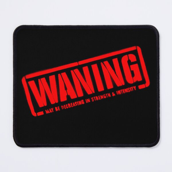 Item preview, Waning Warning Stencil Red designed and sold by KingFrogBox.