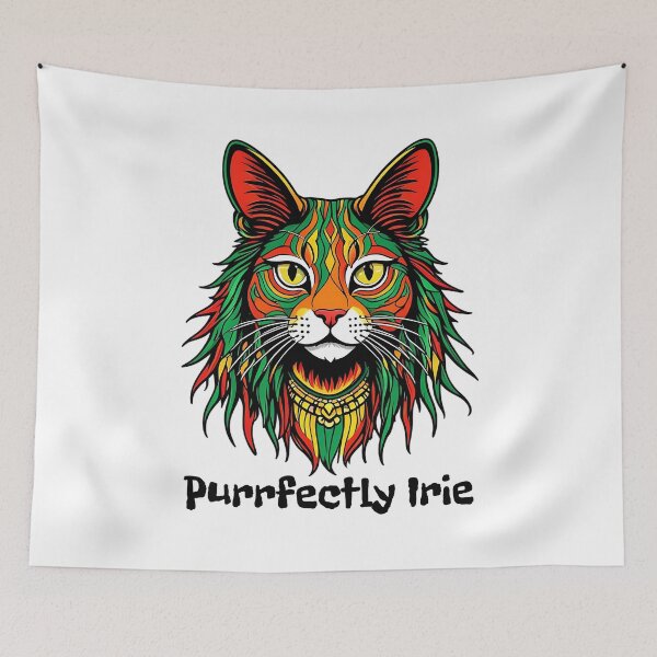 Item preview, Rasta Cat: Purrfectly Irie designed and sold by musthavewords.